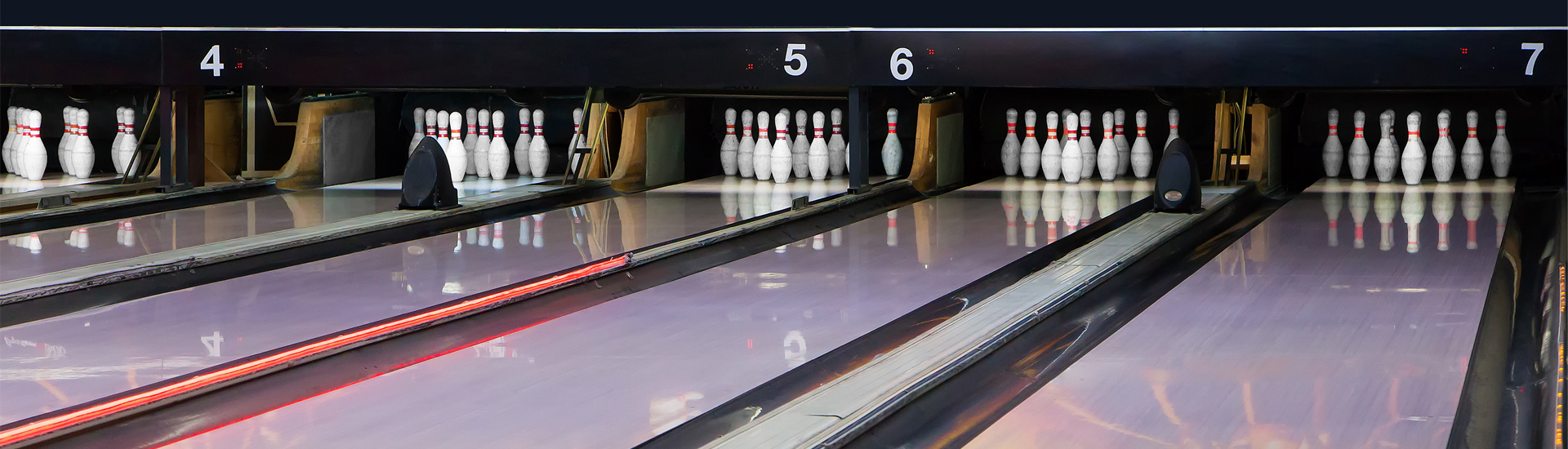 Bowling Alley With Pins